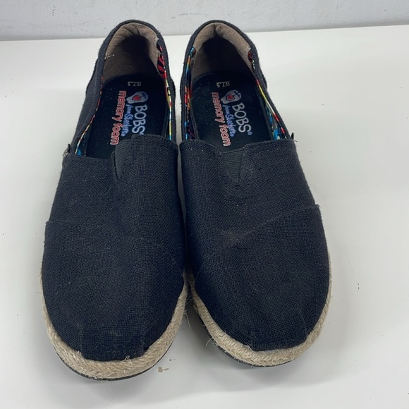 Bobs from Sketchers Espadrille Wedges in Black Size 7.5 - Picture 2 of 7